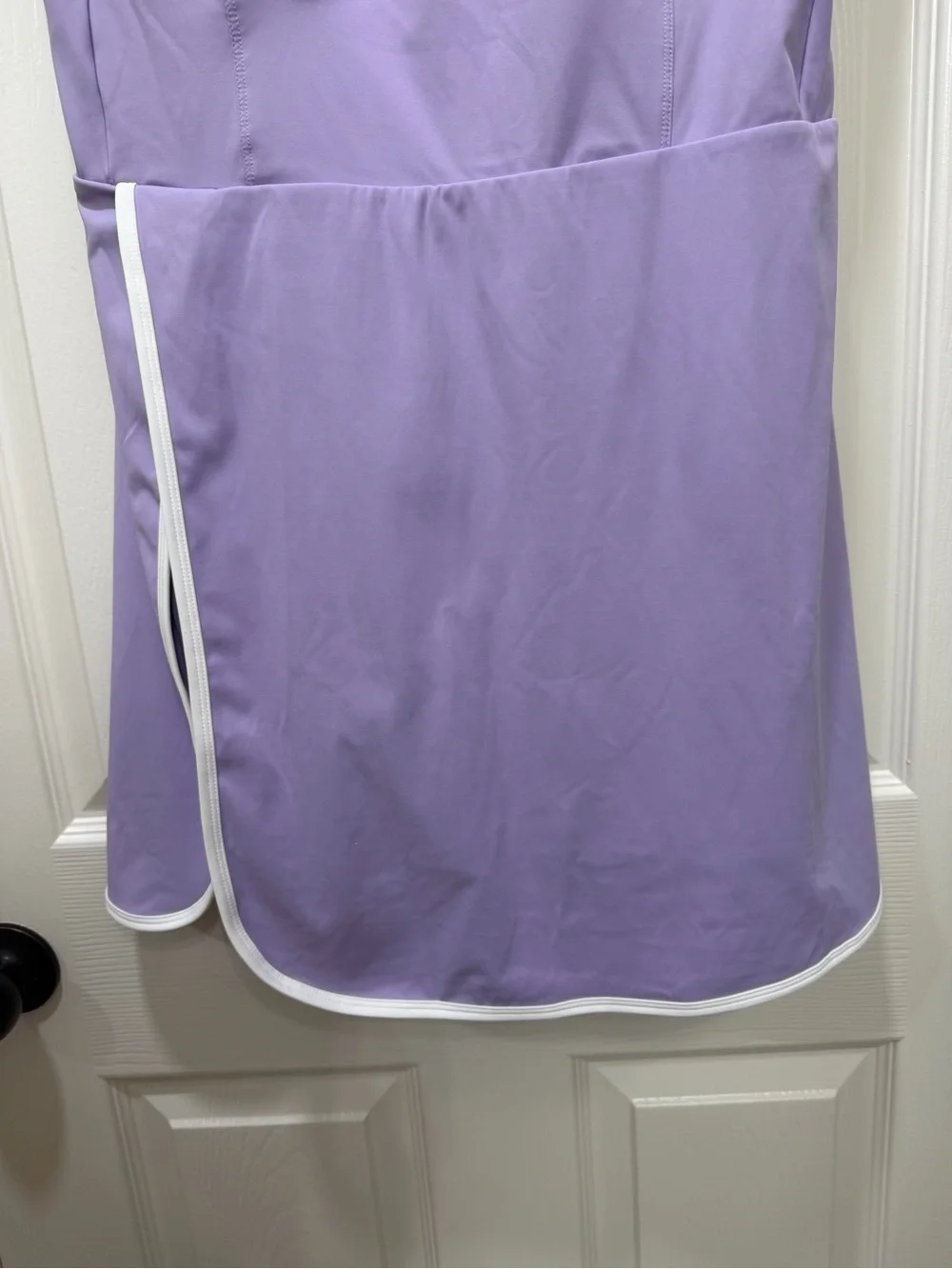 Lavender Athletic Tennis Dress Built-In Shorts Open Back Women’s XL